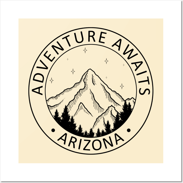 Arizona State - Travel Adventure Awaits Wall Art by ShopBuzz